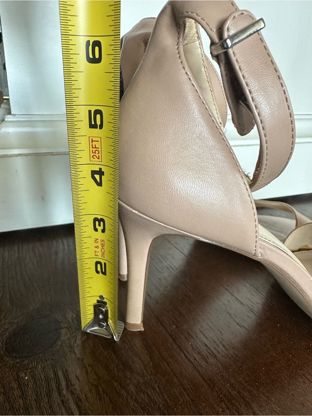 Nine West Nude Ankle-Strap Heels 8.5 - Picture 6 of 6